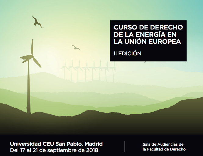 Curso de Derecho de la Energ&iacute;a en la Uni&oacute;n Europea