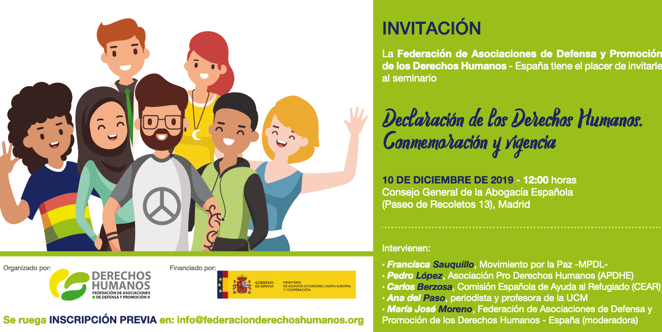 Declaraci&oacute;n de los Derechos Humanos. Conmemoraci&oacute;n y vigencia