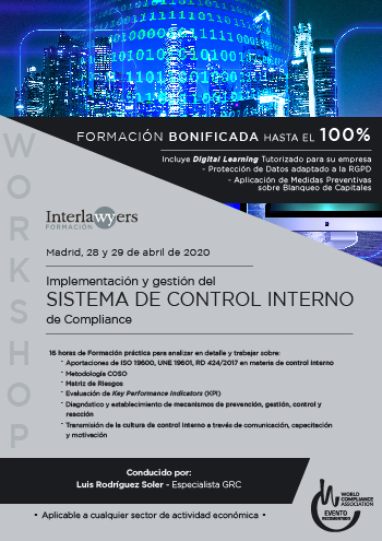 Implementaci&oacute;n y gesti&oacute;n del sistema de control interno de compliance