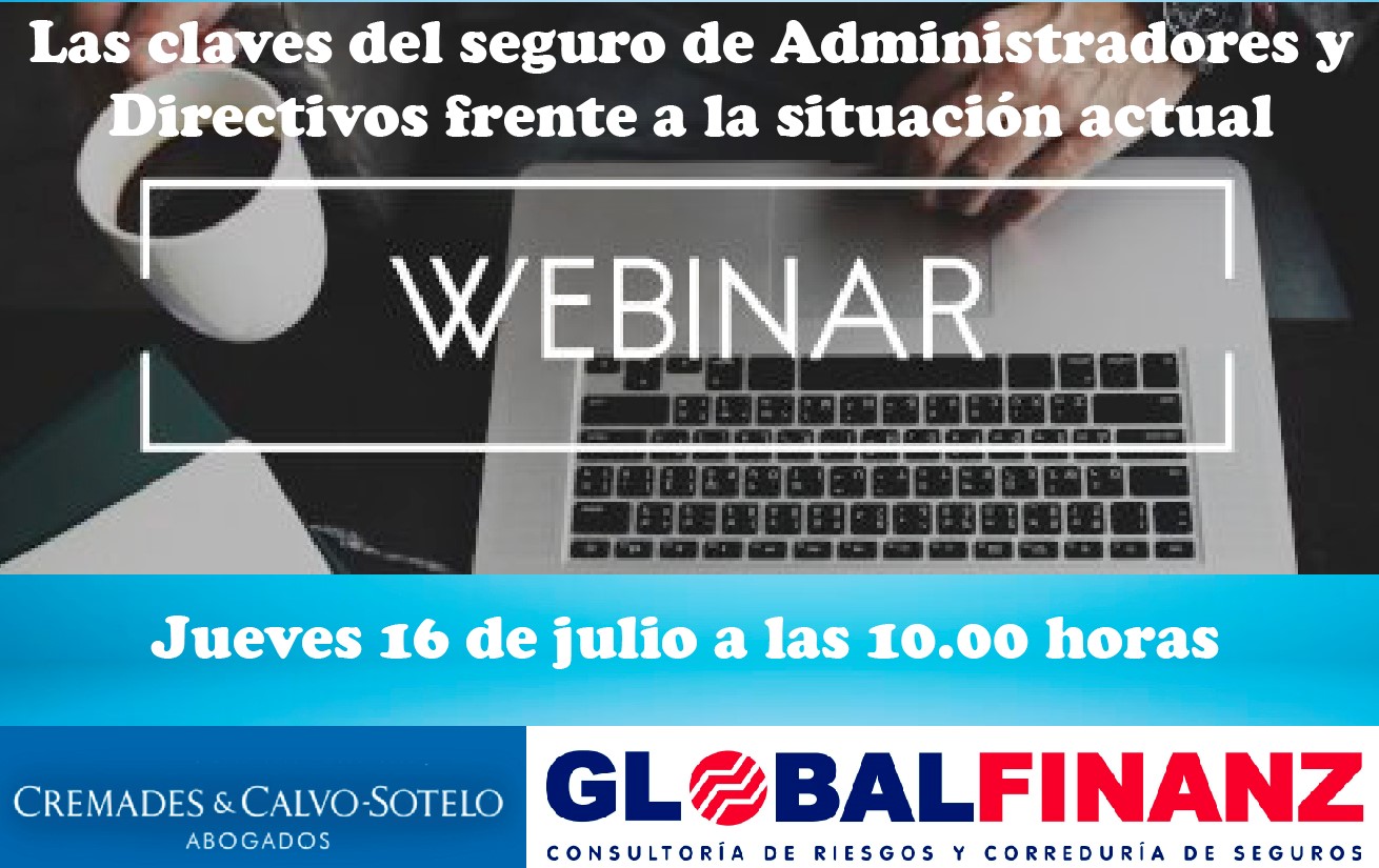 Webinar las claves del seguro de Administradores y directivos en la situaci&oacute;n actual