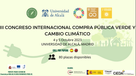 III Congreso Internacional de Compra P&uacute;blica Verde y Cambio Clim&aacute;tico
