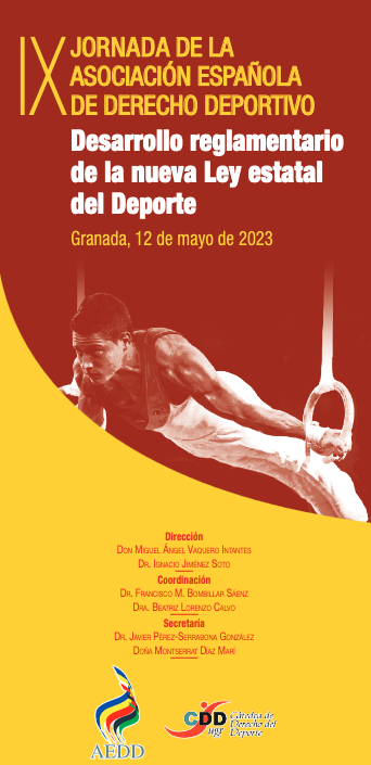 IX Jornada de la Asociaci&oacute;n Espa&ntilde;ola de Derecho Deportivo