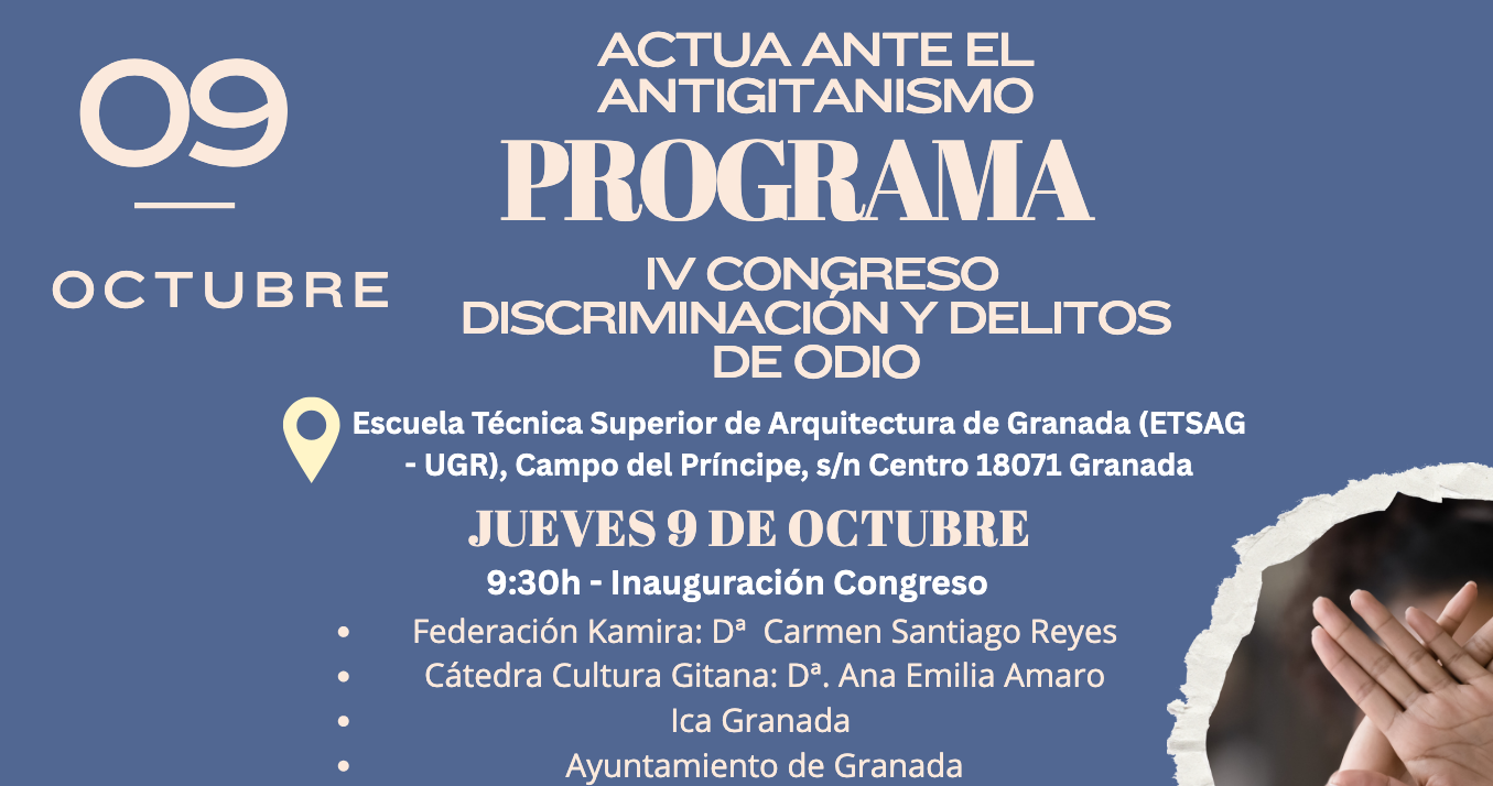 IV Congreso sobre Discriminaci&oacute;n y Delitos de Odio Act&uacute;a ante el Antigitanismo
